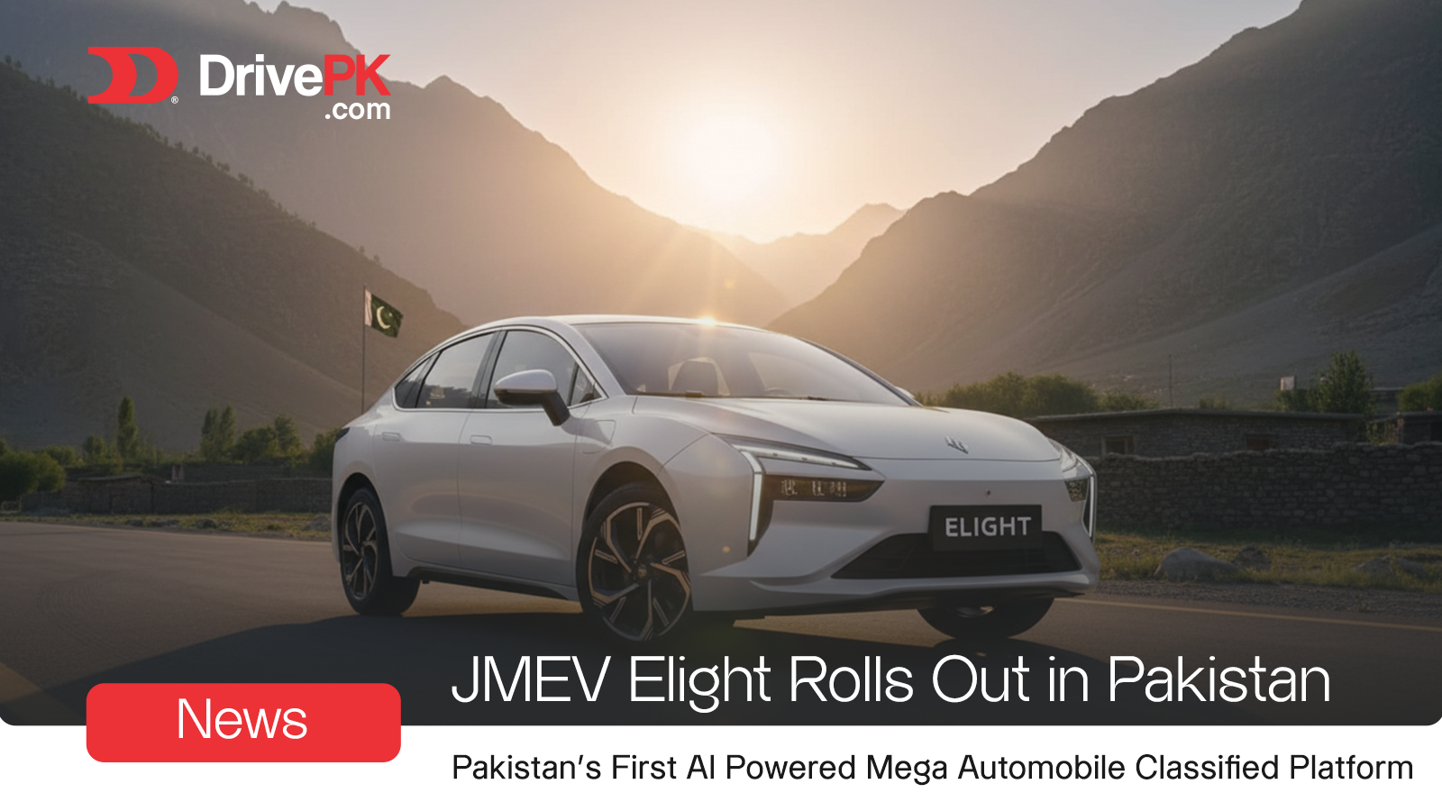 JMEV Elight Rolls Out in Pakistan: An Electric Sedan That's Actually Practical