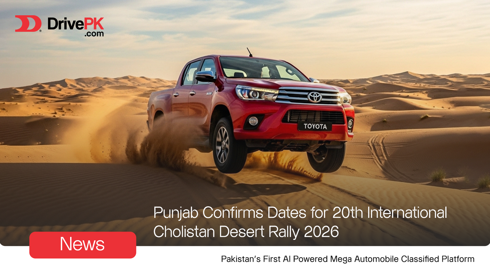20th International Cholistan Desert Rally 2026: Dates Announced