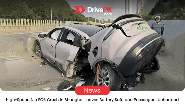 Nio EC6 High-Speed Crash in Shanghai Shows Rear Detach but Passengers Survive