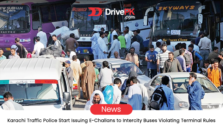 Karachi Traffic Police Start Fining Intercity Buses That Skip Terminals