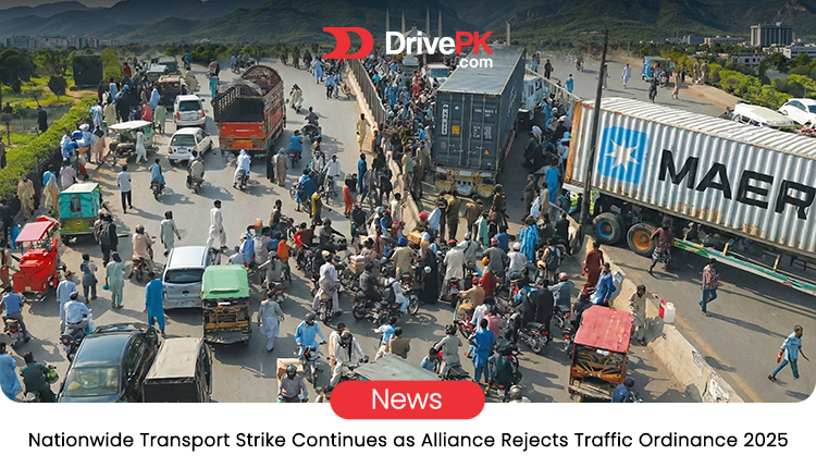 Pakistan Transport Alliance Extends Nationwide Strike Against Traffic Ordinance 2025