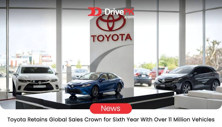 Toyota Tops Global Automaker List in 2025 with 11.32 Million Sales