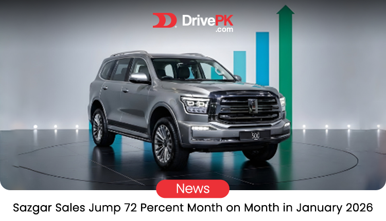 Sazgar Records Highest Ever Four-Wheeler Sales in January 2026