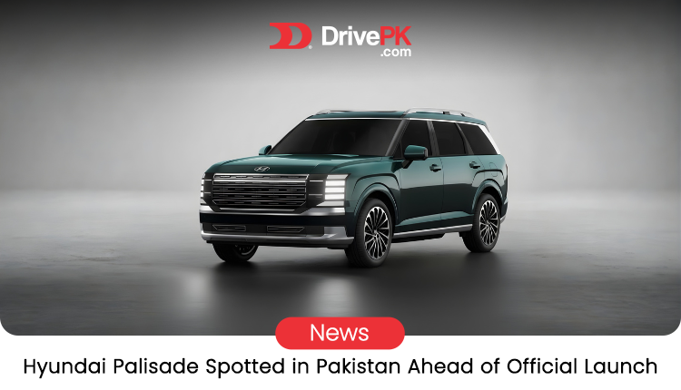 Hyundai Palisade Spotted Uncovered in Pakistan Before Launch