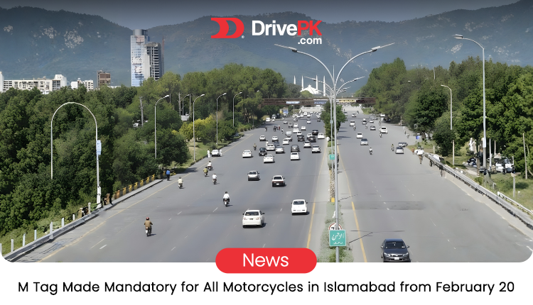 M-Tag Mandatory for Motorcycles in Islamabad: Complete Guide to Registration Starting February 20, 2026