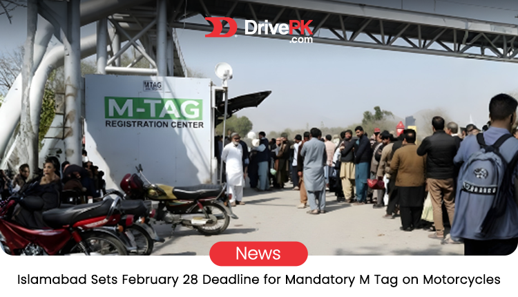 Islamabad M-Tag Deadline February 28: Last Chance for Motorcycle Owners