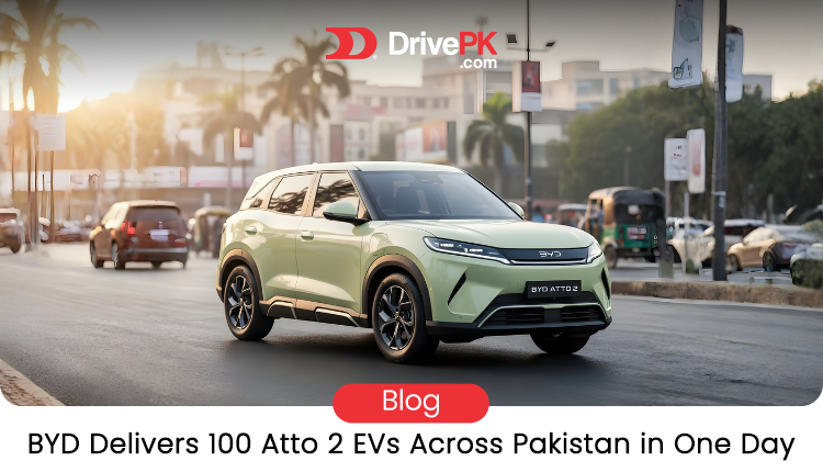 BYD Atto 2: Mega Motor Delivers 100 Units in One Day Pakistan | Price Rs 7.29M