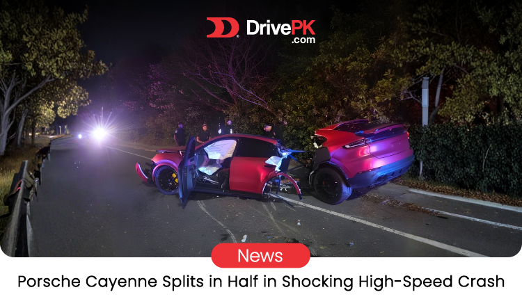 Porsche Cayenne Tears in Half After High-Speed Crash in Dunwoody