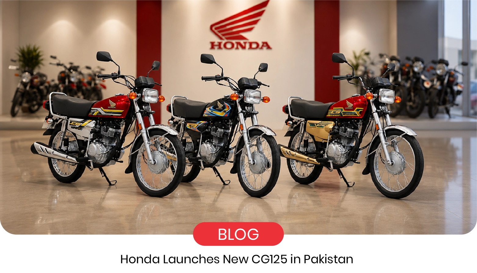 Honda CG125 New Launch in Pakistan: Self & Gold