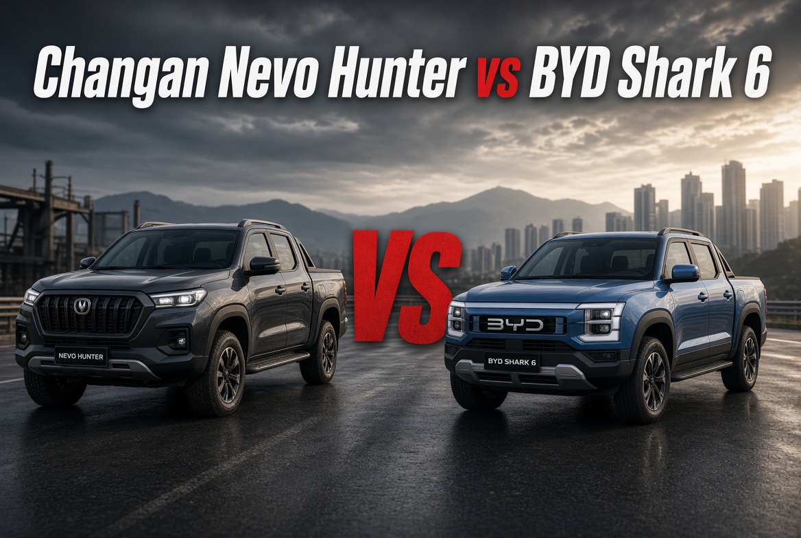 Changan Nevo Hunter vs BYD Shark 6 Comparison