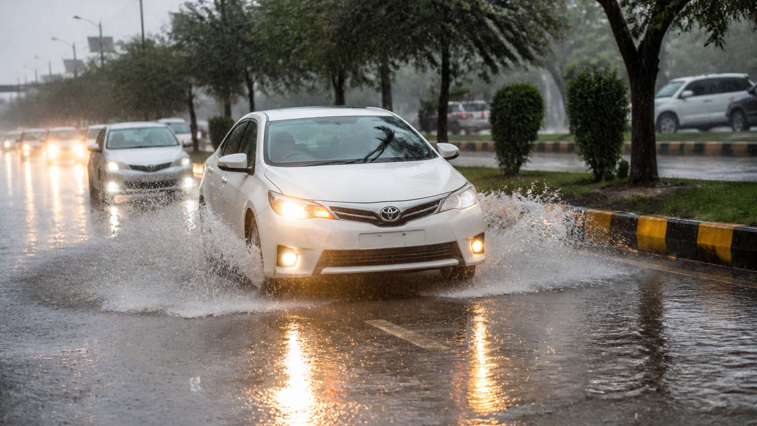 Islamabad Rain Advisory: Drive Carefully on Slippery Roads
