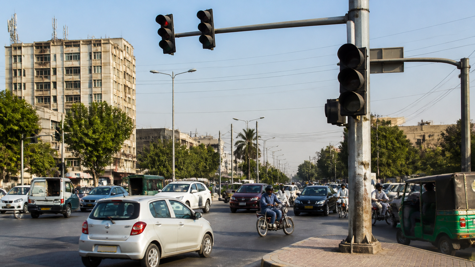 33 Karachi Traffic Signals Fail Amid Cable Theft