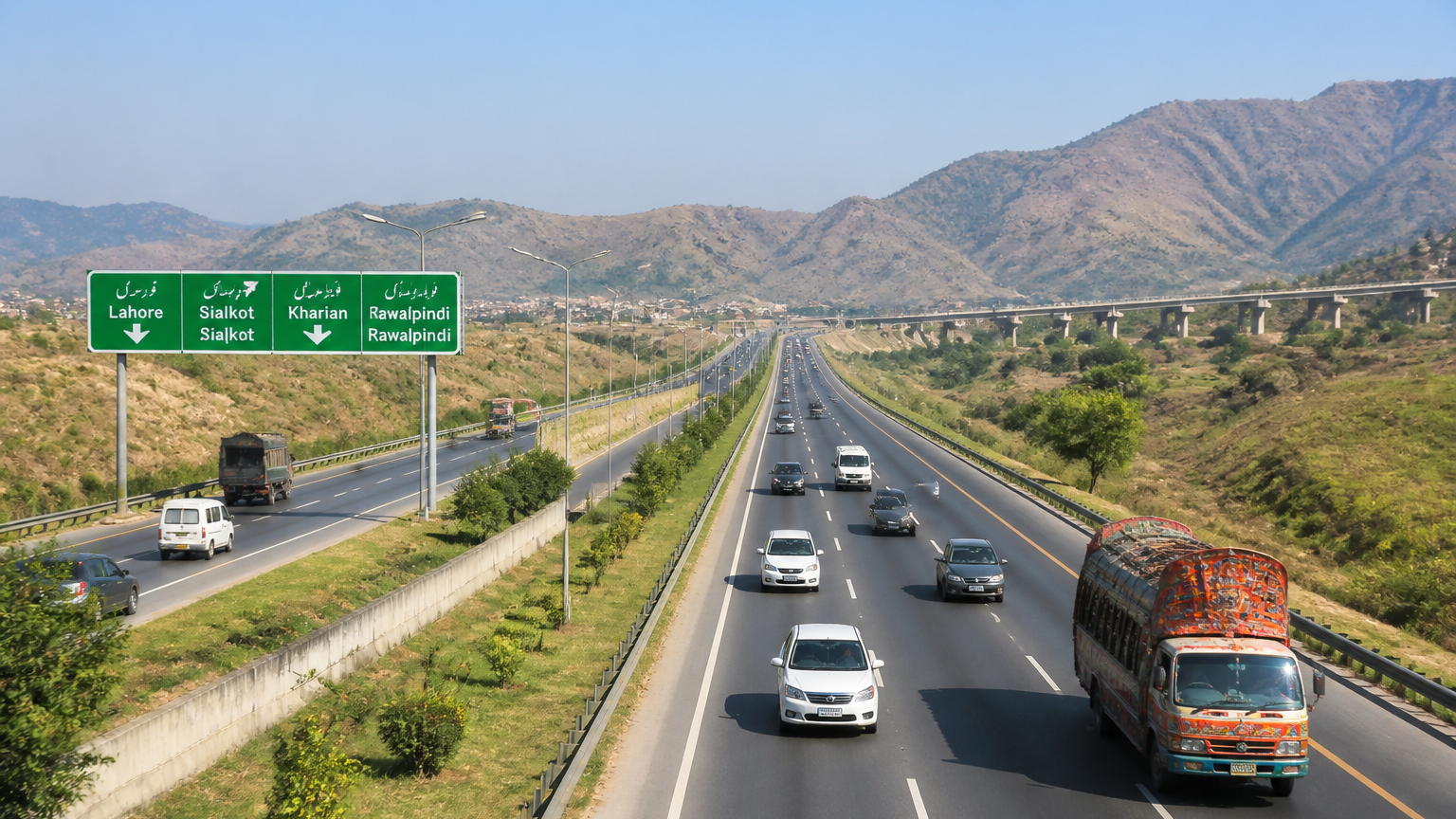 Lahore-Sialkot-Kharian Motorway to Reach Rawalpindi