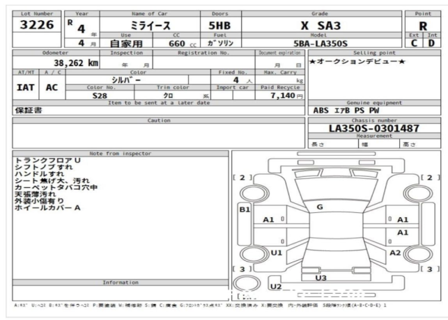 Daihatsu Mira X SA lll