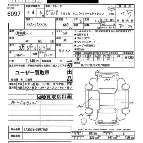 Daihatsu Mira L SA III 10th Anniversary Edition